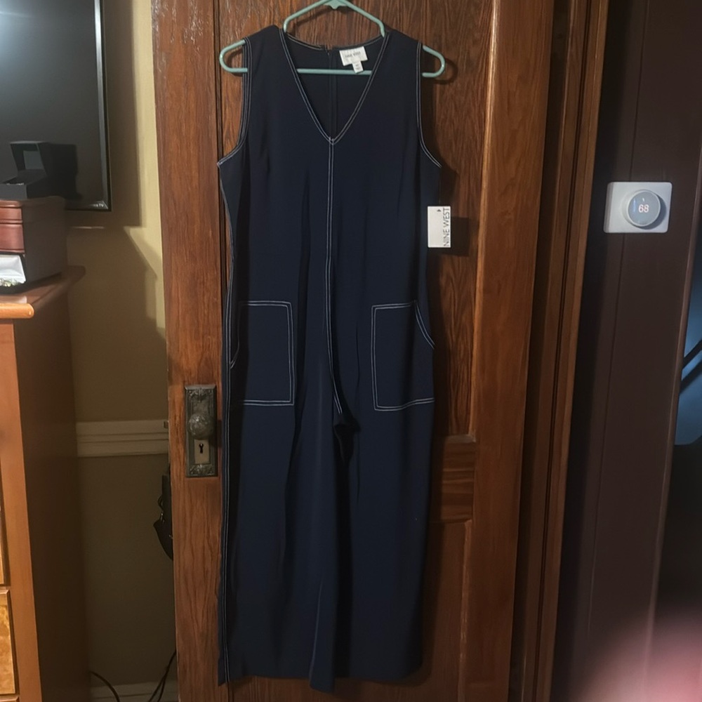 Nine West Navy Pantsuit - Picture 1 of 4